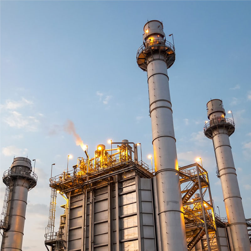Central eléctrica de ciclo combinadon con gas natural